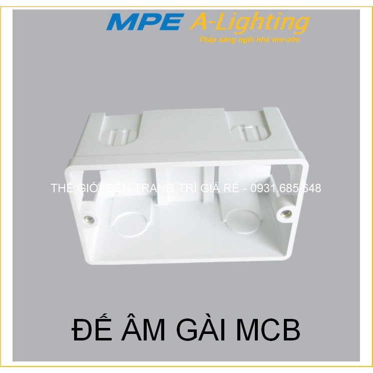 HỘP NHỰA ĐẾ ÂM TƯỜNG BẮT CÀI MCB CB TÉP ĐƠN ĐÔI BA 1P 2P 1 2 PHA MPE ...