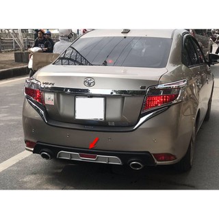 Lip chia pô xe TOYOTA VIOS 2014- 2022 , NHỰA  ABS mạ crom, độ bền cao, dễ dàng lắp đặt