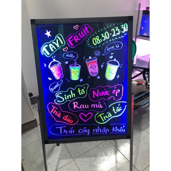 Bảng LED Huỳnh Quang viết tay 60x80cm | Shopee Việt Nam