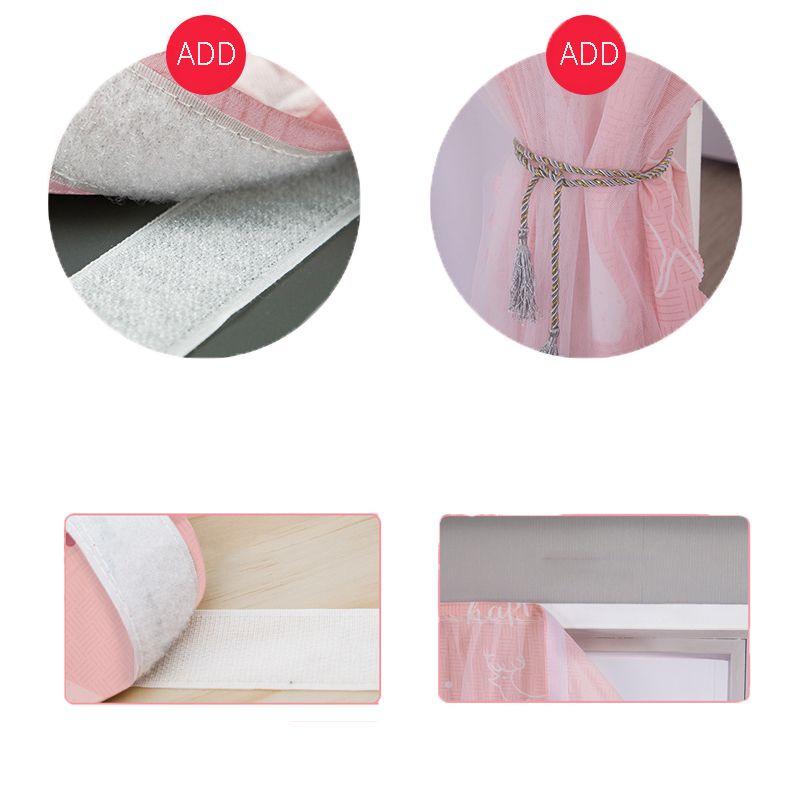 Ảnh Rèm cửa dán tường 2 lớp Levika họa tiết dễ thương, không khoan đục, chắc chắn 3