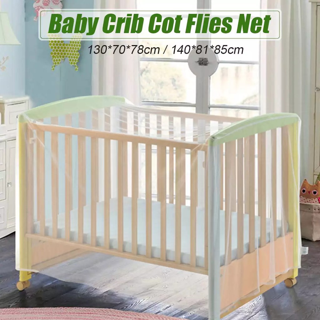 Mùng Nôi Em Bé Cot Ruồi GẤP LƯỚI Cho Giường Trẻ Sơ Sinh Lưới Chống Muỗi Trẻ Em