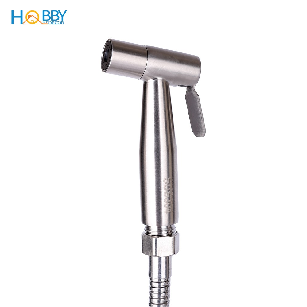 Vòi xịt rửa gắn chậu rửa chén inox 304 Hobby home decor GB1 dây 150cm