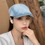 Mũ Beret Denim Vành Rộng Chống Nắng Kiểu Họa Sĩ Phong Cách Cao Bồi Thời Trang Đi Biển Cho Nam
