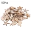 Set 50 miếng gỗ khắc hình vỏ sò/ sinh vật biển dùng trang trí tiệc cưới