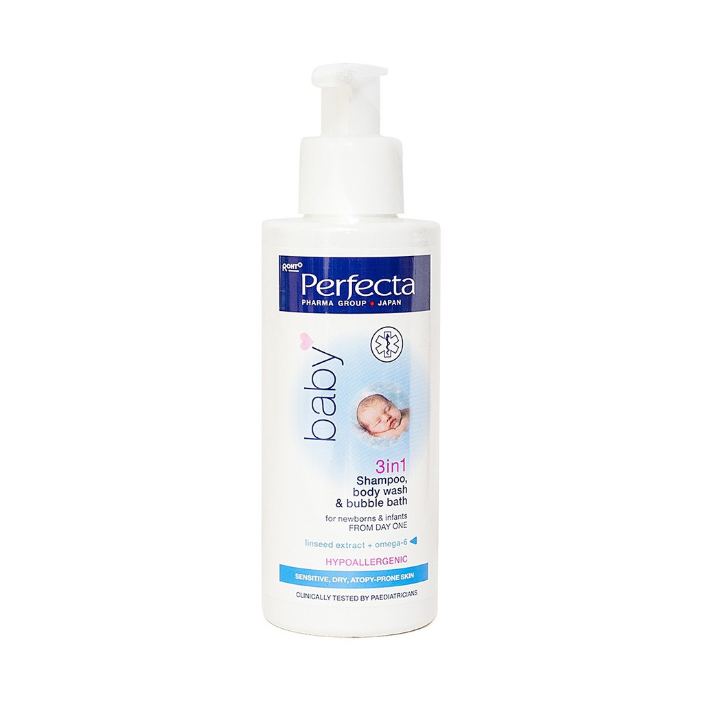 Gel tắm gội cho trẻ 3 trong 1 từ 1 ngày tuổi Perfecta baby shampoo 3 in ...