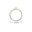 KIN Creative 10 Chiếc Mặt Dây Chuyền Tròn Trống Khung Viền Cho w Vòng Cho Trang Sức DIY