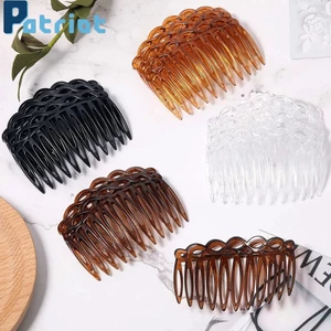 Lược cài tóc bằng nhựa hình bát giác cổ điển 7.5cm