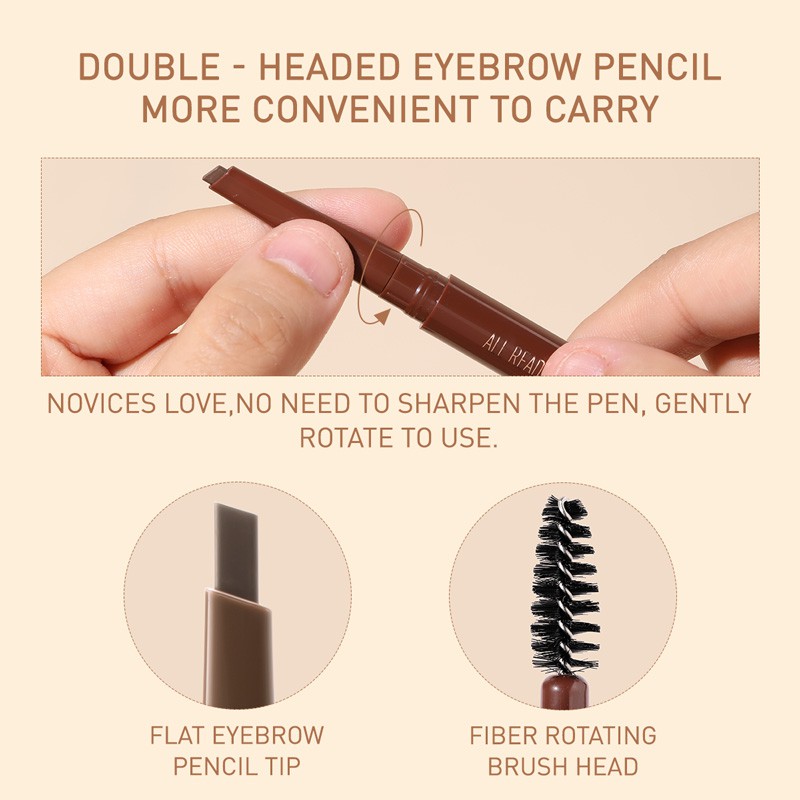 Ảnh Bút kẻ mày STAGENIUS 2 đầu kháng nước lâu trôi 0.16g 4
