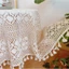 K03/Khăn trải bàn ren móc retro tua rua trang trí bàn trà decor nhà cửa vintage phong cách Âu lenhome sợi thủ công