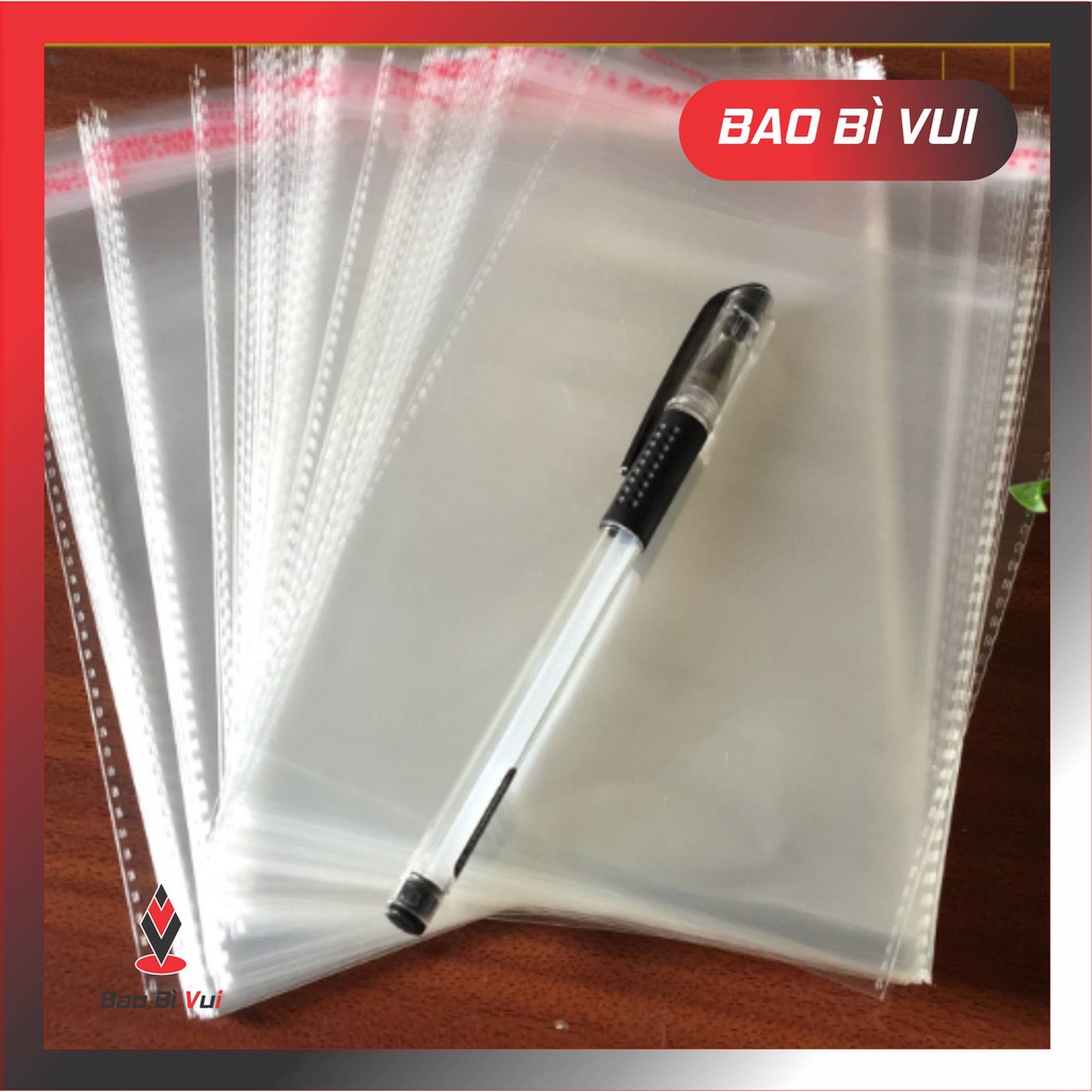 [Sỉ 10kg] túi OPP băng keo dán miệng- nguyên size - BAO BÌ VUI