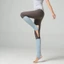 KIN Nữ Bé Gái Khuấy Chân Ấm Áp Boot Còng Có gân Đan Màu Trơn Ngón Chân Đầu Gối Tất Cho Latin Múa Ba Lê Yoga