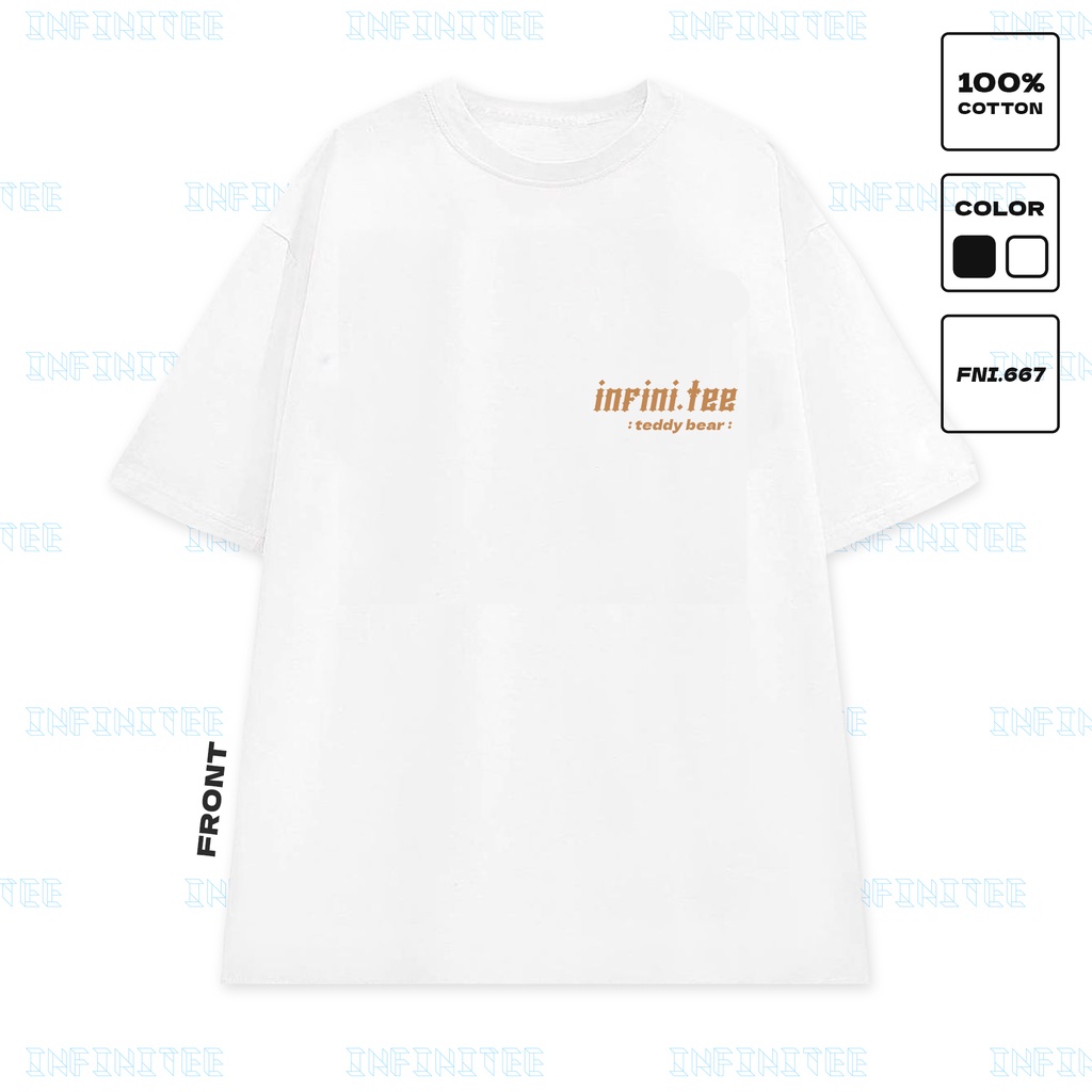 Áo thun INFINITEE Fni0667, Thun 100% Cotton - form rộng Unisex.