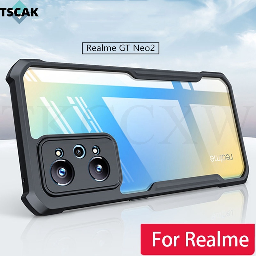 Ốp Điện Thoại Silicon Acrylic Trong Suốt Chống Sốc Cho Realme 8i GT Neo 2 2T Q5i Q5 Pro V25 Narzo 50i 50 Pro 50A Prime