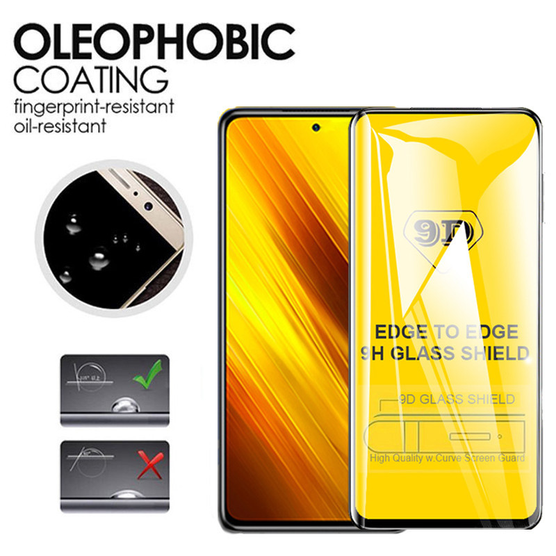 Kính cường lực 9D bảo vệ toàn màn hình dành cho Xiaomi Mi Poco C85 C75 C71 C61 C65 C55 C40 F8 F7 Ultra F6 F5 X8 X7 X6 X5 X4 F4 X3 F3 GT NFC M7 M6 Plus M5 M5s M4 M3 Pro Max 5G 4G 2026