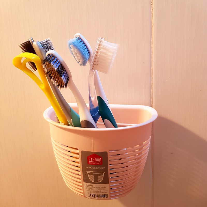 Giỏ nhựa đựng đồ dùng nhà bếp và nhà tắm dán tường