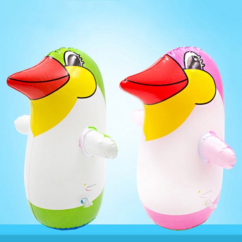 Ppy 36cm 45cm 70cm PVC Đồ Chơi Bơm Hơi Sống Động Như Thật Hoạt Hình Chim Cánh Cụt Tumbler Trẻ Em