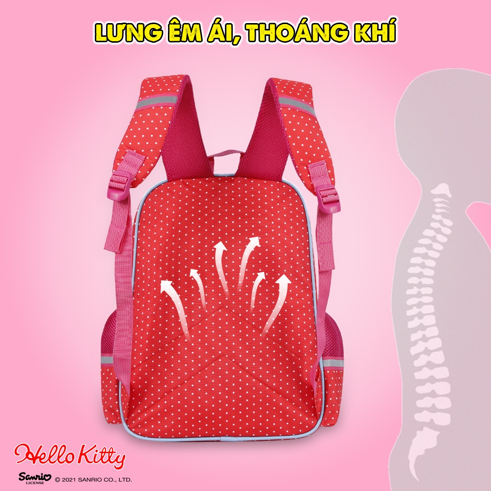 Ảnh Balo Học Sinh Hello Kitty Siêu Nhẹ Dành Cho Bé Gái BL1076 3