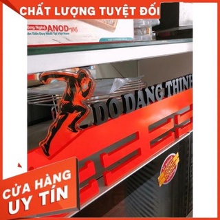 Giá treo huy chương Running, 42x18cm, màu cam tươi chữ đen nhám sang chảnh