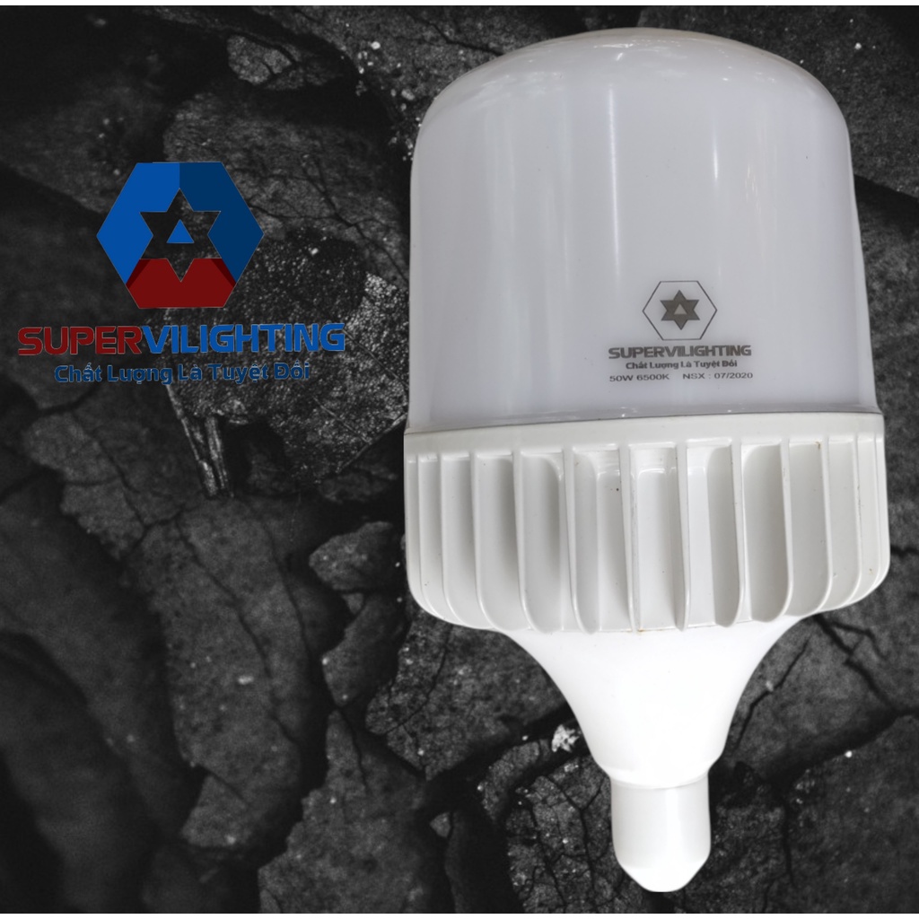 Ảnh Buld trụ nhôm SuperVilighting, MS:BTN-15W-50W-AST, Đui e27,Lấy sáng phòng khách, phòng bếp, trụ nhôm. Bảo hành 24 tháng 3