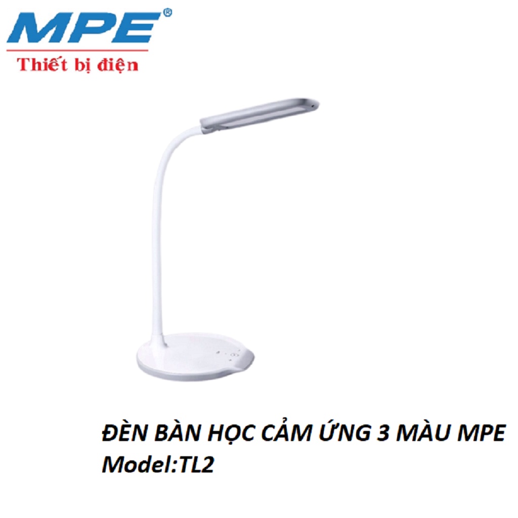 Đèn bàn học cảm ứng thông minh 3 chế độ màu MPE có thể tắng giảm độ ...