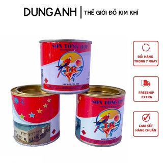 Sơn tổng hợp Kim Khí Dung Anh sơn TK sơn trên bề mặt sắt thép, đồ gỗ lọ 0,3kg
