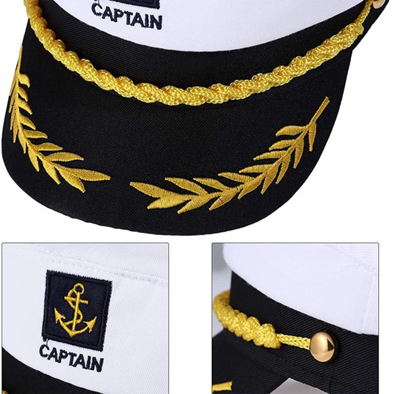 Sailor Hat Yacht Captain Hat Navy Marine Hat Sailor Captain Costume Men Navy