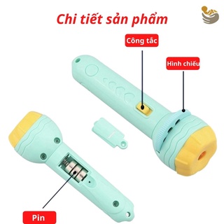 Đồ Chơi Đèn Chiếu Hình Cho Bé 3D Có Nhiều Hình Động Vật Đáng Yêu An toàn Tiện dụng bé thích thú OKAMAS