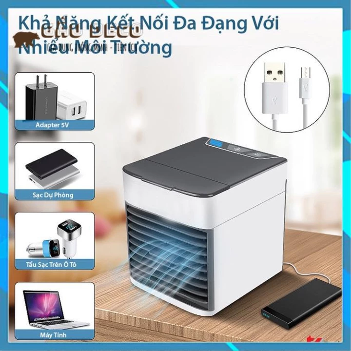Quạt Đá Điều Hòa Hơi Nước Mini Để Bàn - Máy Điều Hòa Mini