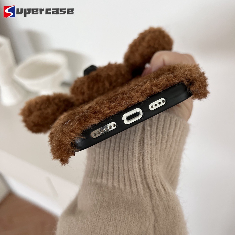 Ốp lưng chó sang trọng 3D cho Realme C75X C75 Note 60 50 V50 V50S C67 C65 C21 C21Y C15 C12 C11 C3 C2 C1 5G 4G Vỏ điện thoại mềm hình bông hoạt hình dễ thương