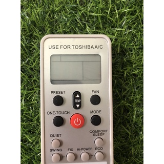ĐIỀU KHIỂN ĐIỀU HÒA TOSHIBA WC-L03SE loại 1 nút đỏ-Tặng kèm pin - REMOTE Toshiba WC-L03Se