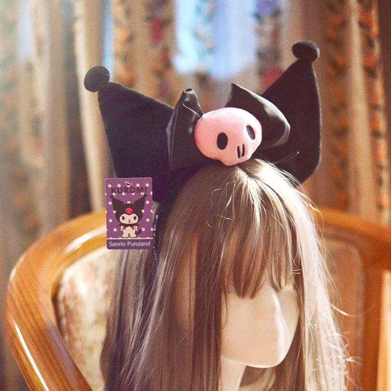 Kawaii Kuromi Series Túi Thời Trang Bé Gái Ví Đựng Tiền Xu Mini Dễ Thương / Túi Cầm Tay / Ba Lô / Túi Đeo Vai / Băng Đô / Đồ Chơi Sang Trọng / Băng Đô Tai Sinh Nhật Bé Gái