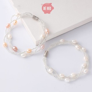 Lắc tay nữ 3 vòng - Tặng hộp và quà Trang sức Bé Heo  BHLT167