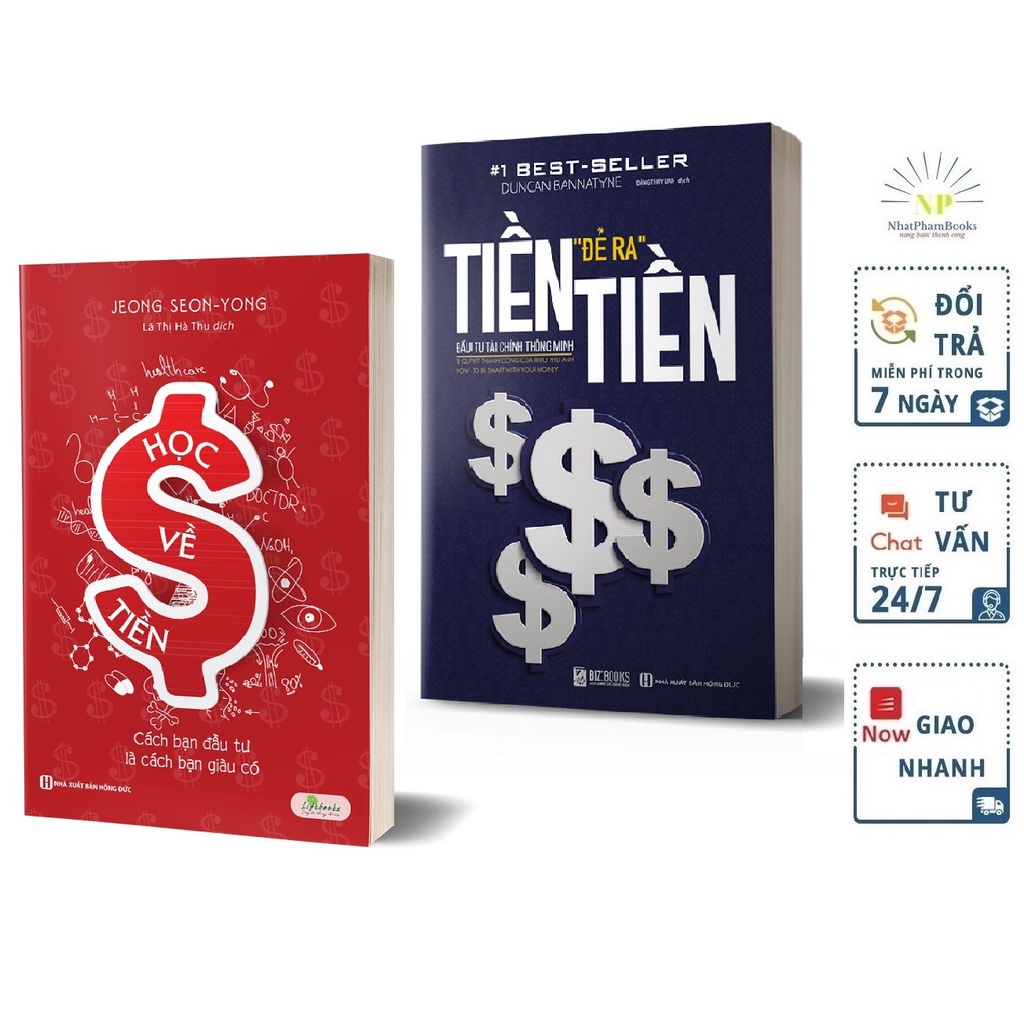 Sách - Combo 2 Cuốn Học về tiền - Cách Bạn Đầu Tư Là Cách Bạn Giàu Có Và Tiền Đẻ Ra Tiền Tặng Kèm Bookmark