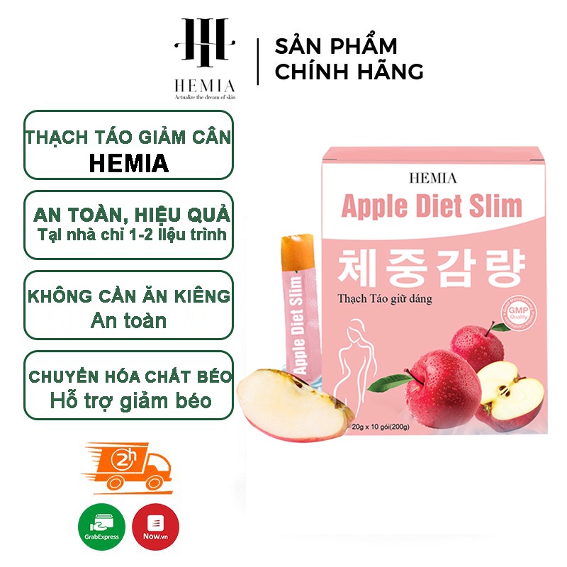 Ảnh Kẹo táo Hemia 1 hộp 8 gói tác dụng giảm cân an toàn hiệu quả tại nhà từ một liệu trình 2