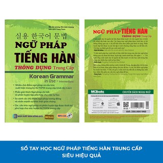 [LIFEMALL9915 - 12% đơn 99K] Sách - Ngữ Pháp Tiếng Hàn Thông Dụng Trung Cấp - Korean Grammar In Use Intermediate