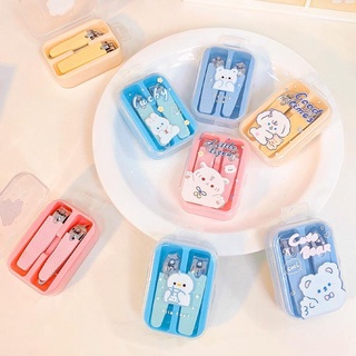 Bộ Bấm Móng Mini 2in1 Có Hộp Đựng | Bấm Móng Tay Kèm Dũa Móng Nhỏ Gọn An Toàn Dễ Mang Theo