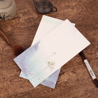 Jianwu 12 Cái / bộ Phong Cách Trung Hoa Phong Bì Cổ Điển Truyền Thống Phong Bì Kraft Trắng Hoa Retro