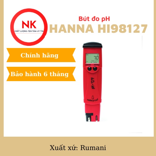 Bút đo pH nhiệt độ Hanna HI98127 | Shopee Việt Nam