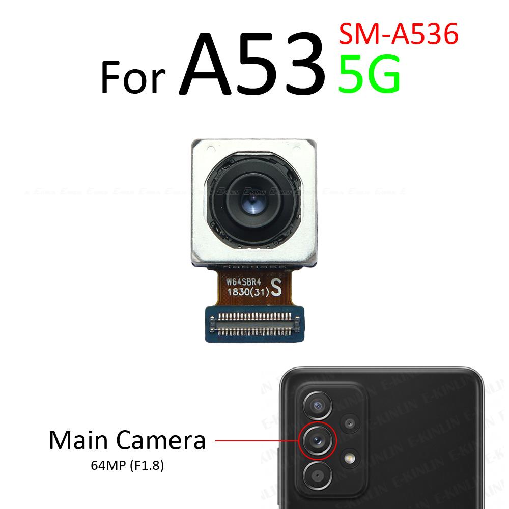 Mặt Trước Selfie Mặt Sau Chính Telephoto Macro Độ Sâu Siêu Rộng Camera Cho Samsung Galaxy A33 A53 A73 5G A336 A536 A736 Cáp Mềm Thay Thế Các Bộ Phận