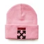 OFF WHITE SQ11 OFF Mũ Beanie Trắng Mũ Dệt Kim Cho Nam Trẻ Em Bé Gái Trẻ Em Bé Trai Thoáng Mát Đồng Bằng Mũ Len Mềm Mũ Học Sinh Phong Cách Thường Ngày