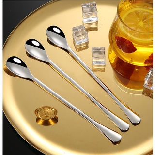 (1 cái)Thìa Cà Phê đá Bầu Inox 304 -Muỗng Inox 304 Dùng Uống Trà Đào-Sinh Tố- Cocktail.