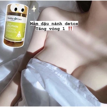 [CHÍNH HÃNG]MẦM ĐẬU NÀNH HEALTHY CARE SUPER LECITHIN HIUPS LÀM ĐẸP DA, ĐÀO THẢI ĐỘC TỐ GAN,TĂNG SỐ ĐO VÒNG1