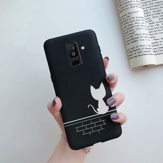 Ốp điện thoại silicon mềm nhams chống sốc in hình trái tim cho Samsung Galaxy J8 A6 A6+ Plus A7 A9 2018 A5 2016 2017