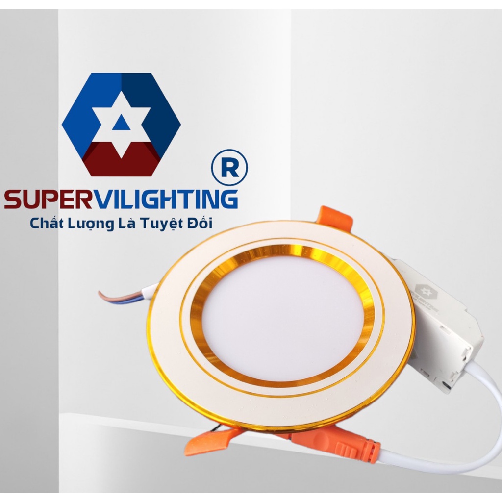 Đèn âm trần SuperVilighting, Mã AT-SUP-5w, công suất 5W, phi 60 và 76, 3 chế độ Bảo hành 24 tháng