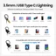 Ugreen Tai Nghe Nhét Tai Jack 3.5mm Cách Âm Có Micro Cho android / mp3 / mp4 / iphone 14 pro max 13 12