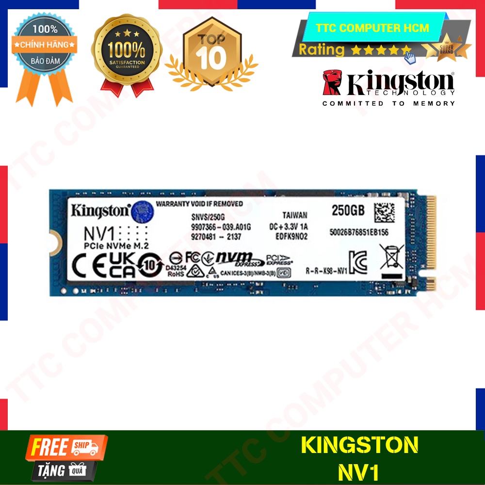 KINGSTON NV1 | Ổ Cứng SSD Kingston NV1 250/500GB M.2 NVMe PCIe Gen 3 ...
