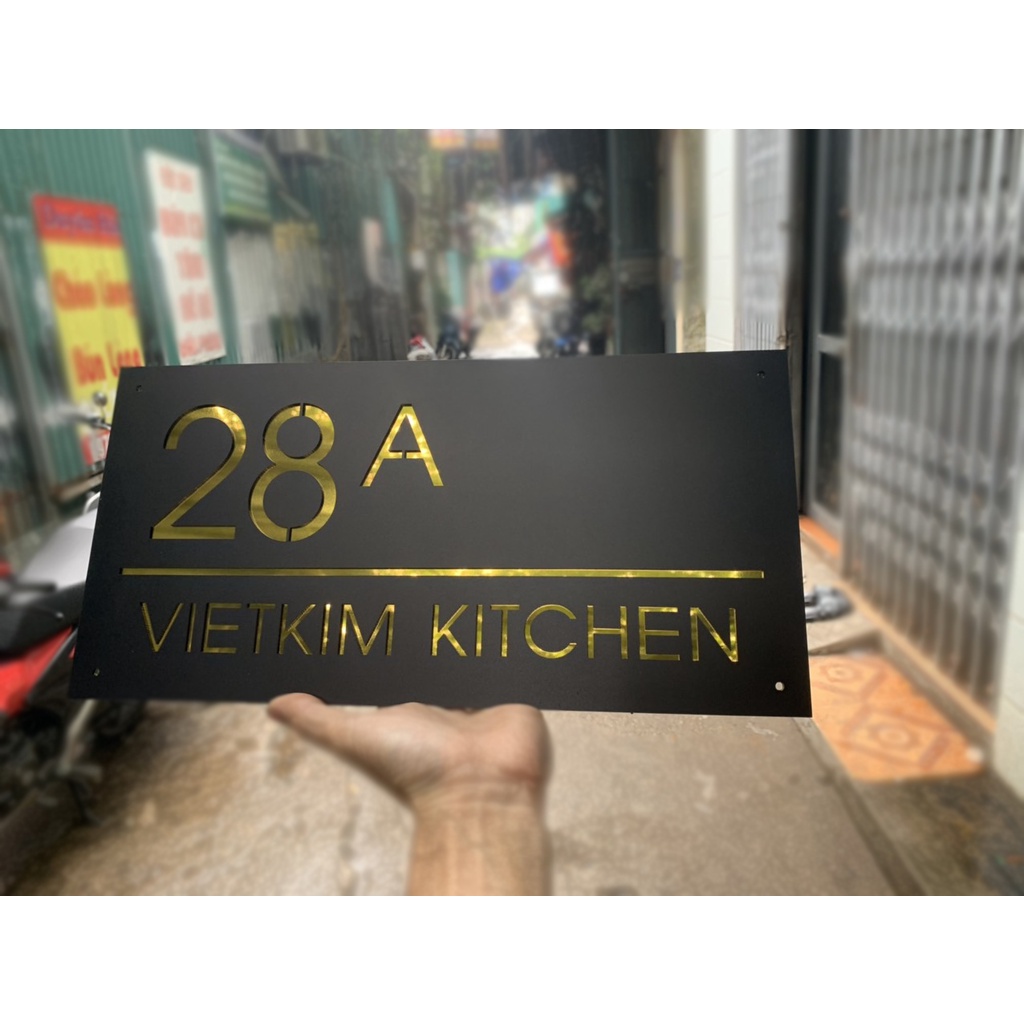 Biển số nhà. Bảng số nhà. Đặt hàng theo yêu cầu. BSN-27