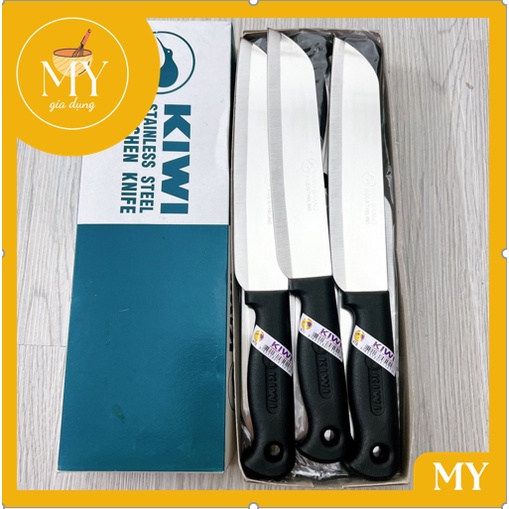 Dao Thái Lan KIWI cán đen làm bếp cao cấp siêu sắc bén đủ size