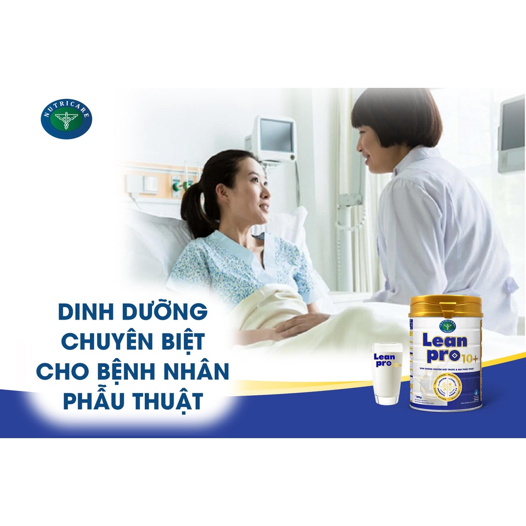 Sữa bột LeanPro 10+ - dinh dưỡng chuyên biệt trước và sau phẫu thuật