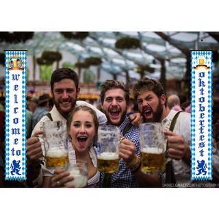 SQ2 Munich Oktoberfest Air duct cờ trang trí tiệc câu đối ngoài trời sáng tạo gió biểu ngữ dây Đức cờ QS2